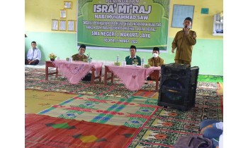 PERINGATAN ISRA MIRAJ NABI MUHAMMAD SAW 1443 H SMAN 1 MAKARTI JAYA