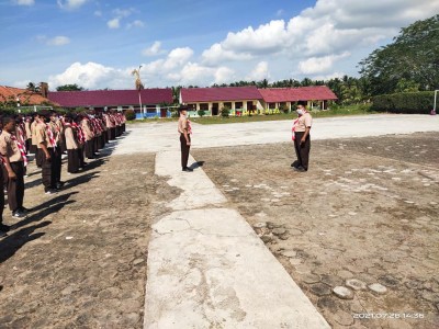 KEGIATAN EKSTRAKURIKULER PRAMUKA UPT SMAN 8 BANYUASIN (SMAN 1 MAKARTI JAYA)