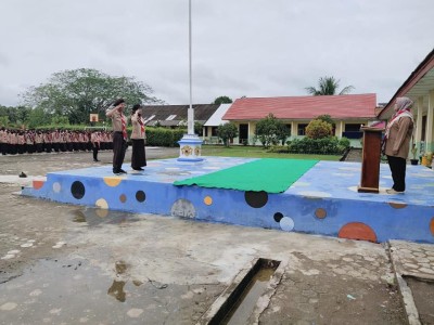 LATIHAN GABUNGAN ANTARA PRAMUKA SMAN 1 MAKARTI JAYA DAN SMAN 1 SUMBER MARGA TELANG