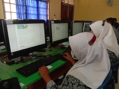 UPT SMAN 8 BANYUASIN GELAR SIMULASI AKM