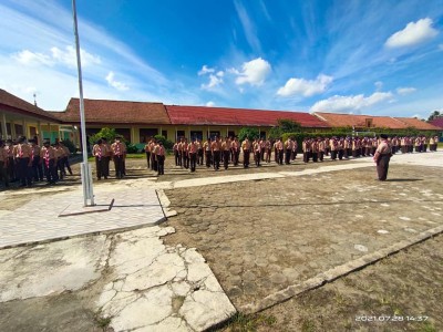 KEGIATAN EKSTRAKURIKULER PRAMUKA UPT SMAN 8 BANYUASIN (SMAN 1 MAKARTI JAYA)