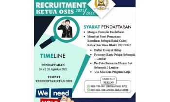 OPEN RECRUITMENT KETUA OSIS BARU