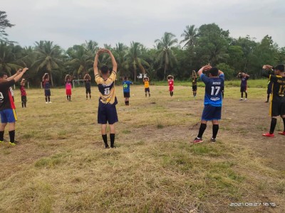 LATIHAN RUTIN EKSKUL SEPAK BOLA UPT SMAN 8 BANYUASIN