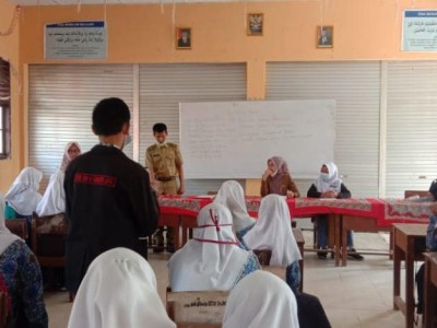 SOSIALISASI PPDB UPT SMAN 8 BANYUASIN TA 2021/2022 DI SMPN 2 MAKARTI JAYA
