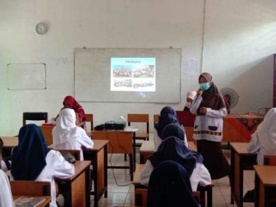 SOSIALISASI PPDB UPT SMAN 8 BANYUASIN TA 2021/2022 DI SMPN 1 MAKARTI JAYA